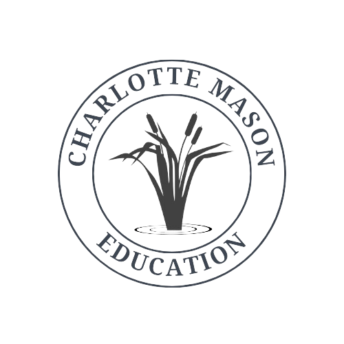 Charlotte Mason Education logo with humble plant l'umile pianta