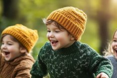 Joyful children playing in a sun-dappled autumn forest. philosophy in action real life aspects of a charlotte mason education